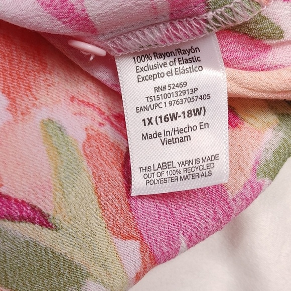 Terra & sky women's short sleeved top size 1X - Picture 6 of 13